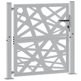 Vidaxl poort met lichtontwerp 100x100 cm weervast staal