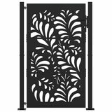 Vidaxl poort met golfontwerp 100x150 cm staal zwart