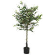 Vidaxl kunstfuxus boom 480 bladeren 130 cm groen