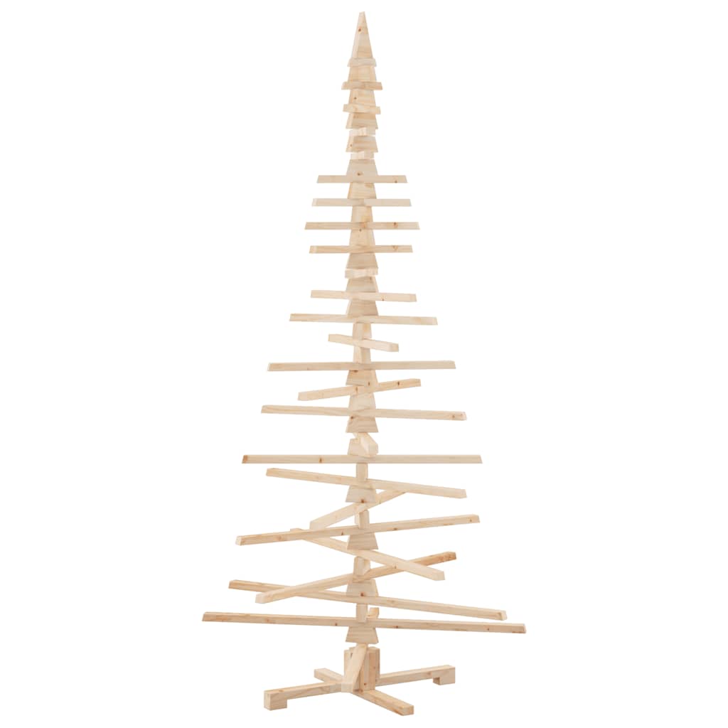 Vidaxl kerstdecoratie kerstboom 210 cm massief grenenhout