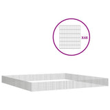 VidaXL Tierheim 48 Paneele 54x60 cm verzinktes Eisen