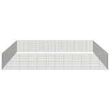 VidaXL Tierheim 48 Paneele 54x100 cm verzinktes Eisen