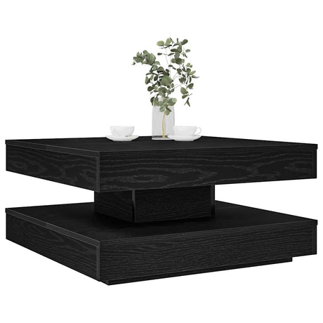 Vidaxl salontafel 360 graden draaibaar 70x70x34,5 cm zwart