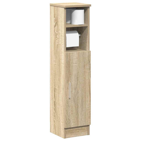 Vidaxl badkamerkast met rolhouder 20,5x22x90 cm sonoma eikenkleurig