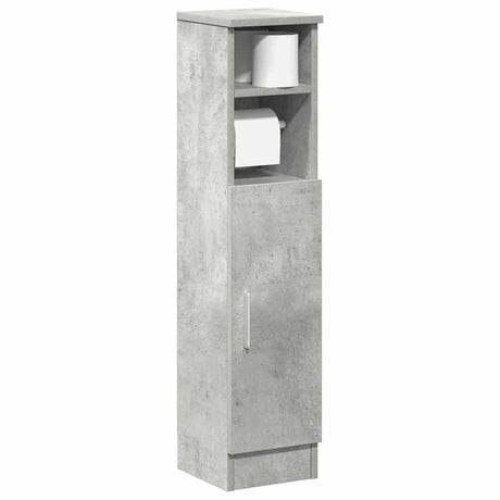 Vidaxl badkamerkast met rolhouder 20,5x22x90 cm betongrijs