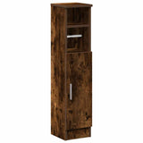 Vidaxl badkamerkast met rolhouder 20,5x22x90 cm gerookt eikenkleurig