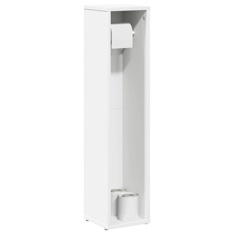 Vidaxl badkamerkast met rolhouder 20,5x20x90 cm wit