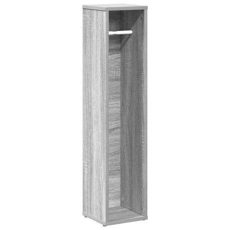 Vidaxl badkamerkast met rolhouder grijs sonoma 20,5x20x90 cm