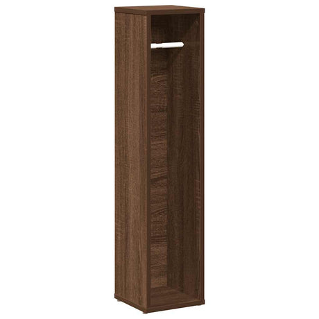 Vidaxl badkamerkast met rolhouder bruin eiken 20,5x20x90 cm