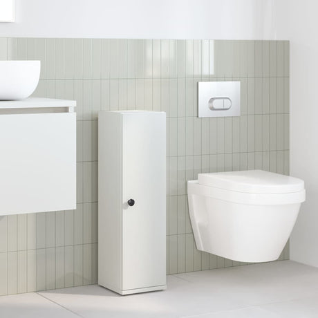 Vidaxl badkamerkast met rolhouder 20,5x22x72 cm wit