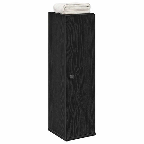 Vidaxl badkamerkast met rolhouder 20,5x22x72 cm zwart