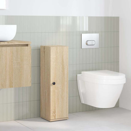 Vidaxl badkamerkast met rolhouder 20,5x22x72 cm sonoma eikenkleurig