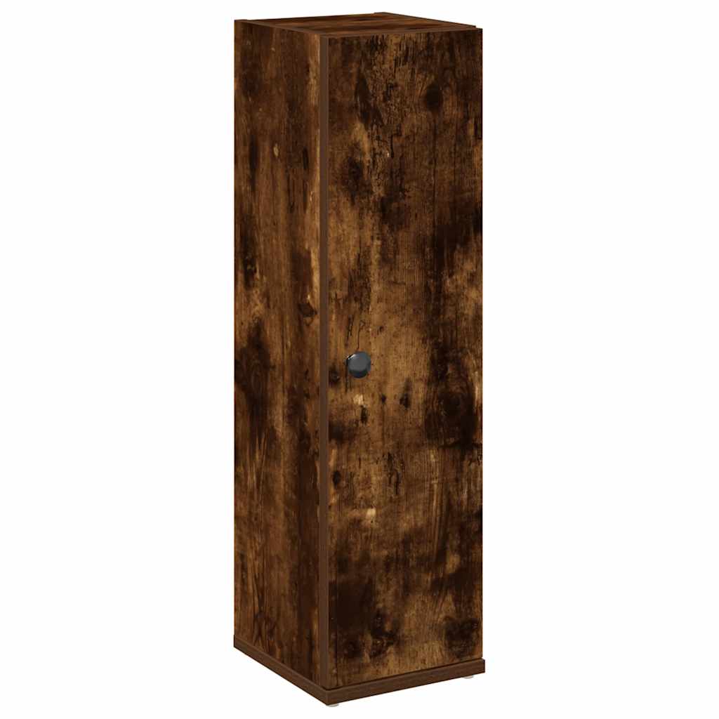 Vidaxl badkamerkast met rolhouder 20,5x22x72 cm gerookt eikenkleurig