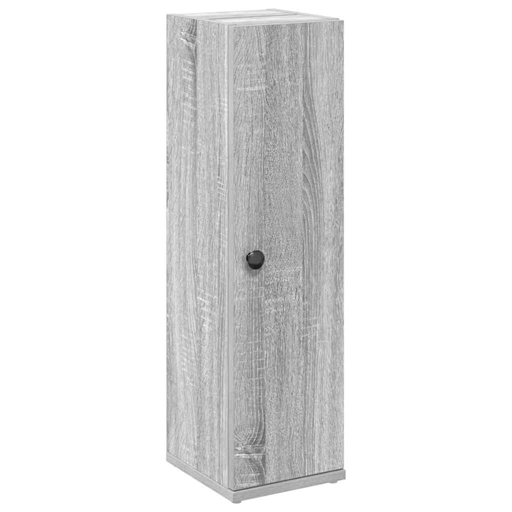 Vidaxl badkamerkast met rolhouder 20,5x22x72 cm grijs sonoma eiken