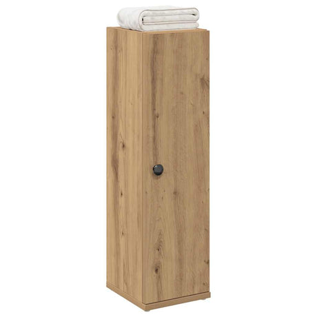 Vidaxl badkamerkast met rolhouder 20,5x22x72 cm artisanaal eikenkleur