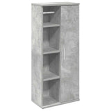 Vidaxl badkamerkast met rolhouder 39x22x90 cm betongrijs