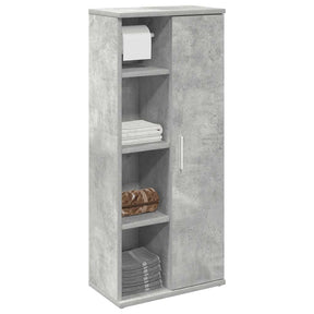 Vidaxl badkamerkast met rolhouder 39x22x90 cm betongrijs