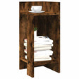 Vidaxl bijzettafels 2 st met plank 25,5x27x60 cm gerookt eikenkleurig