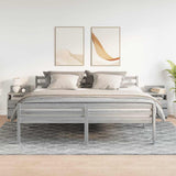 Vidaxl nachtkastjes 2 st met 2 lades 40x33x60 cm grijs sonoma eiken
