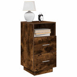 Vidaxl nachtkastjes 2 st met 2 lades 36x36x68 cm gerookt eikenkleurig
