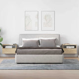 Vidaxl nachtkastjes 2 st wandgemonteerd 45x26x28,5cm sonoma eikenkleur