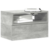 Vidaxl nachtkastje wandgemonteerd 45x26x28,5 cm betongrijs