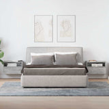 Vidaxl nachtkastjes 2 st wandgemonteerd 45x26x28,5 cm betongrijs