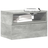 Vidaxl nachtkastjes 2 st wandgemonteerd 45x26x28,5 cm betongrijs