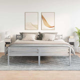 Vidaxl nachtkastjes 2 st met lade 25x31x66 cm grijs sonoma eiken