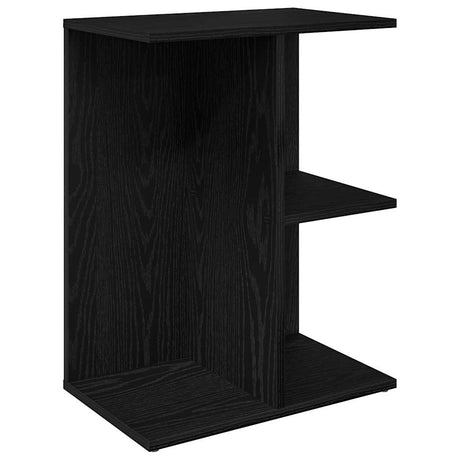 Vidaxl nachtkastje 46,5x29x61 cm bewerkt hout zwart eikenkleurig