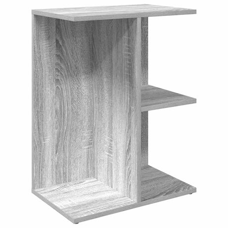 Vidaxl nachtkastje 46,5x29x61 cm bewerkt hout grijs sonoma eikenkleur