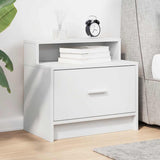 Vidaxl nachtkastje met lade 51x31x47 cm wit