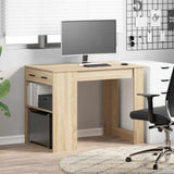 Vidaxl bureau met lade plank 102x62x77,5 cm bewerkt hout sonoma eiken
