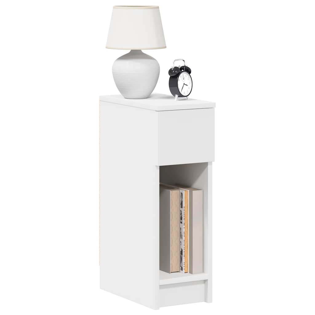 Vidaxl nachtkastjes 2 st met lade 20x36x60 cm wit