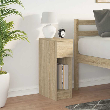 Vidaxl nachtkastje met lade 20x36x60 cm sonoma eikenkleurig