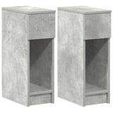Vidaxl nachtkastjes 2 st met lade 20x36x60 cm betongrijs