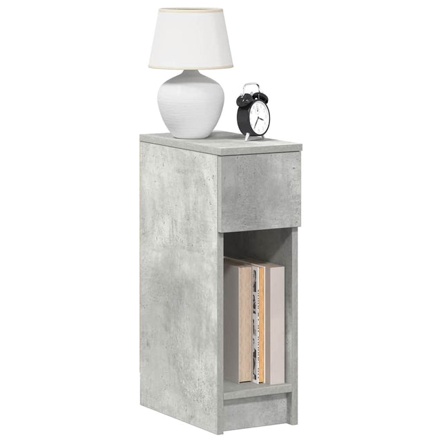 Vidaxl nachtkastjes 2 st met lade 20x36x60 cm betongrijs