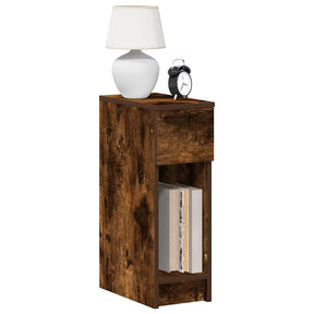 Vidaxl nachtkastje met lade 20x36x60 cm gerookt eikenkleurig
