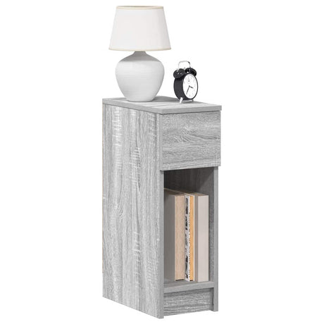 Vidaxl nachtkastjes 2 st met lade 20x36x60 cm grijs sonoma eikenkleur