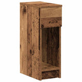 Vidaxl nachtkastje met lade 20x36x60 cm oud houtkleurig
