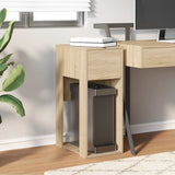 Vidaxl computertorenstandaard met lade 30x44x74 cm sonoma eikenkleurig