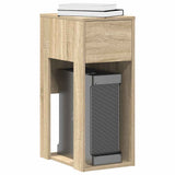 Vidaxl computertorenstandaard met lade 30x44x74 cm sonoma eikenkleurig