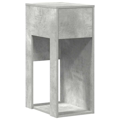 Vidaxl computertorenstandaard met lade 30x44x74 cm betongrijs