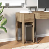 Vidaxl computertorenstandaard met lade 30x44x74 cm artisanaal eiken