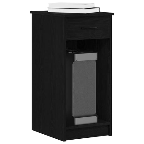 Vidaxl computertorenstandaard met lade 35x45x77 cm zwart