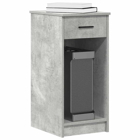 Vidaxl computertorenstandaard met lade 35x45x77 cm betongrijs