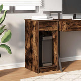 Vidaxl computertorenstandaard met lade 35x45x77 cm gerookt eikenkleur