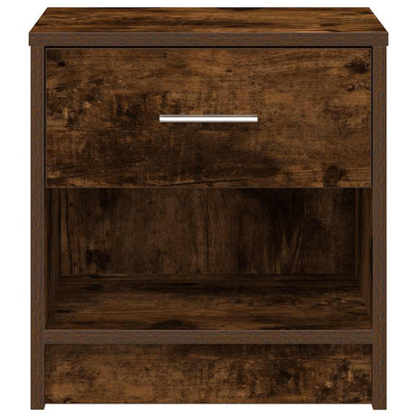 Vidaxl nachtkastjes 2 st met lade 39x28x41 cm gerookt eikenkleurig