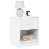 Vidaxl nachtkastje met lade 40x34x50 cm wit