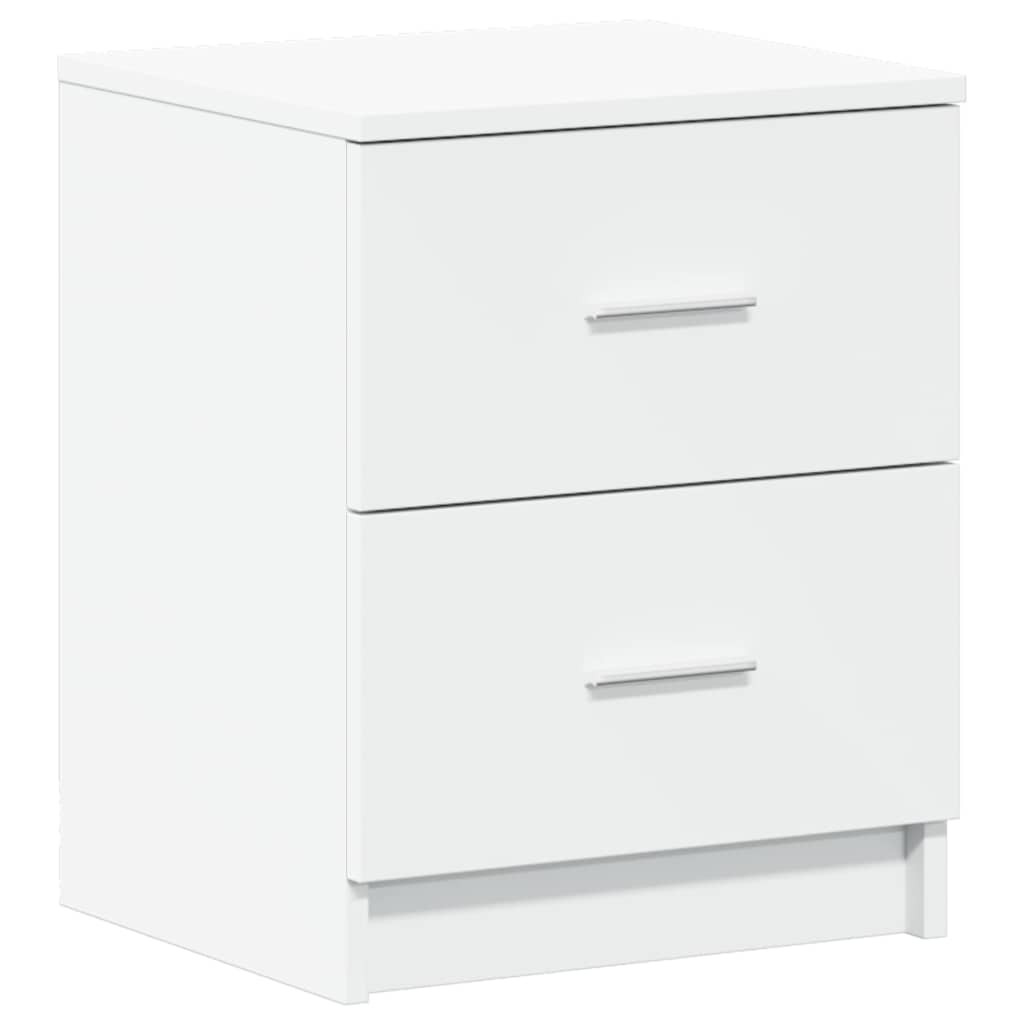 Vidaxl nachtkastje met 2 lades 40x36x50 cm wit
